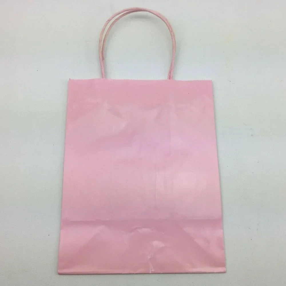 Birthday Present Wrapping Gift Bags Solid Color Lot Party Supply 9 Count
